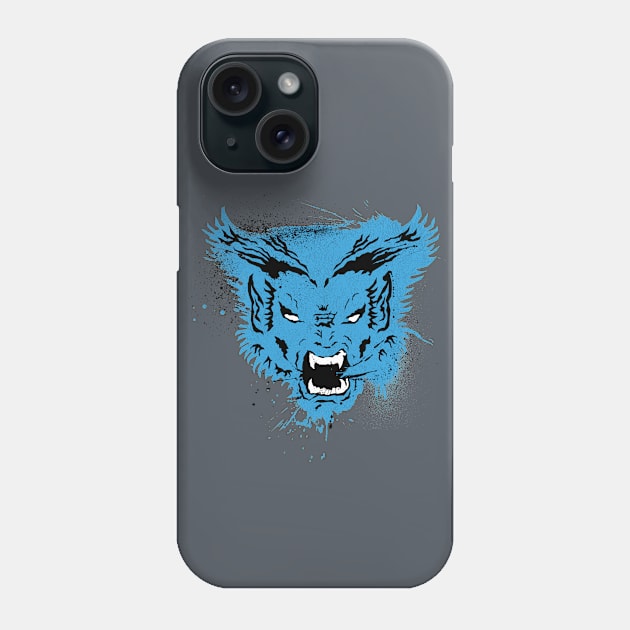 Furry Blue Genius Phone Case by CatchABrick