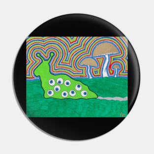 All Seeing Slug (Color Burst) Pin