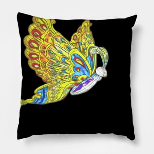 Bright Butterfly in abstract style Pillow