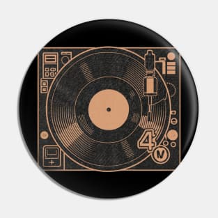 45 Record Adapter (Distressed) Pin