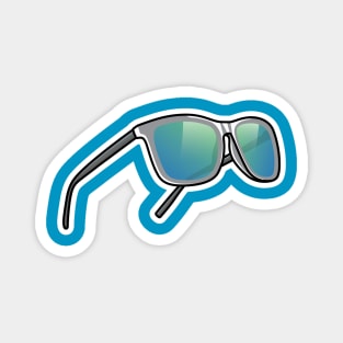 Summer Fashion Sun Glasses Sticker vector illustration. Summer and fashion objects icon concept. Summer shiny colorful sunglasses sticker design vector with shadow. Magnet