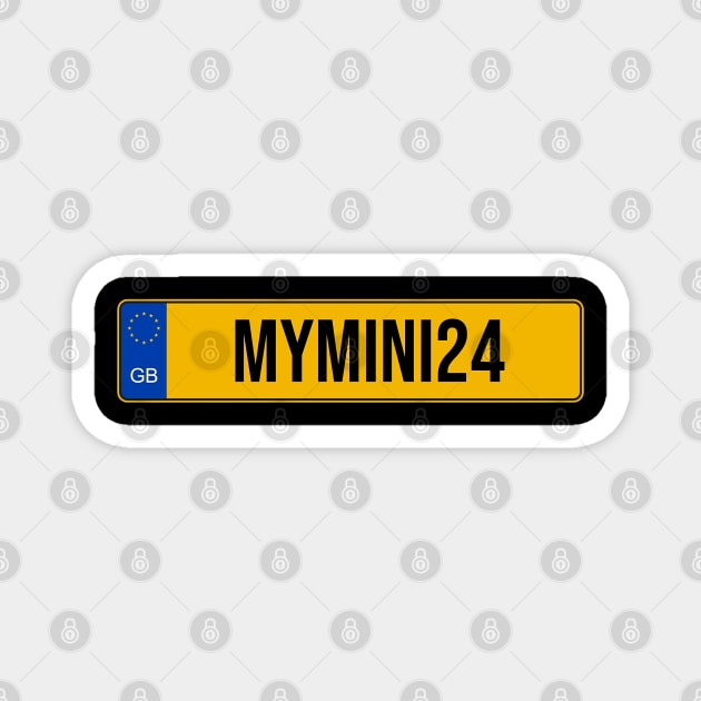 MYMINI24 PLATE Magnet by CreativePhil