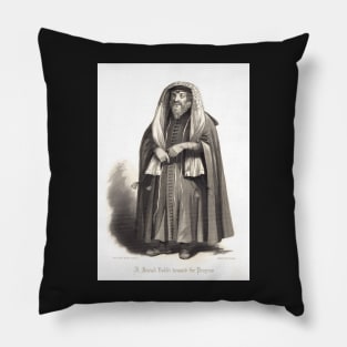 A Jewish Rabbi dressed for prayers Pillow