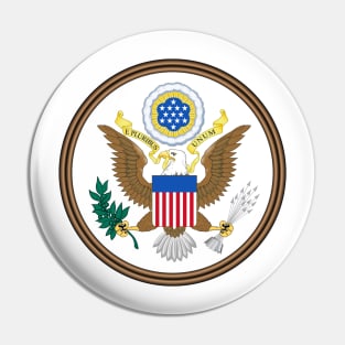 USA America Seal Coat of Arms Pin