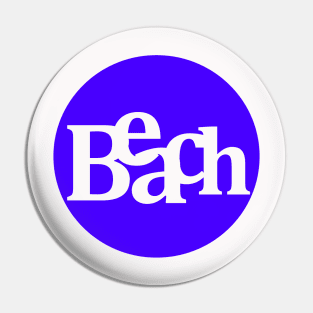 Beach Dark Blue Pin