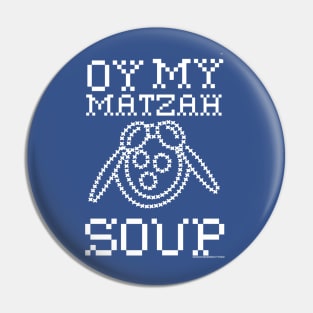 Oy My Matzah v2 Blue Pin