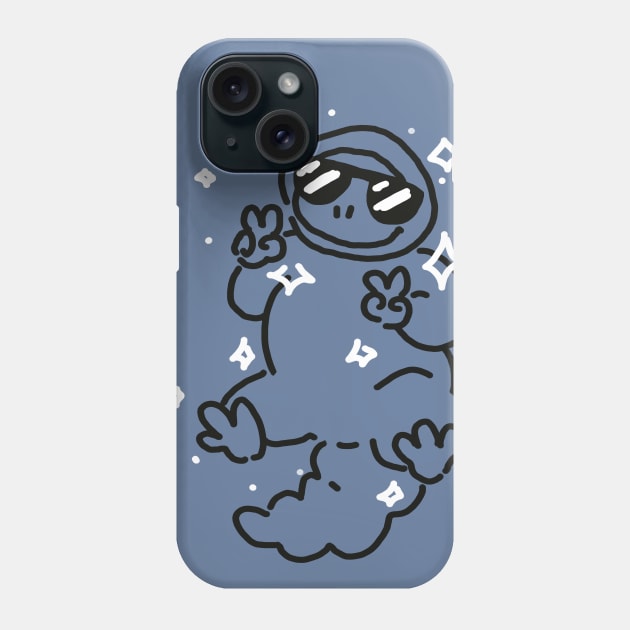 Peacin' Space Lizard Phone Case by Zing