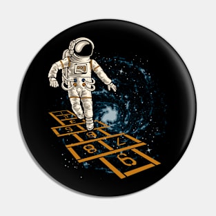 Funny playful Astronaut in space Pin