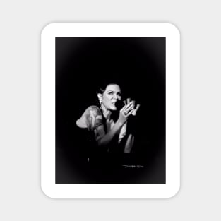 Beth Hart - Portrait - Black and White Magnet