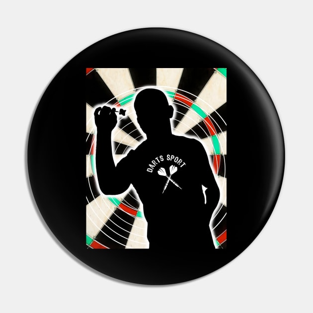 Darts sport Pin by UMF - Fwo Faces Frog