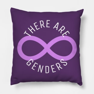 There Are Infinite Genders inclusive identity Pillow