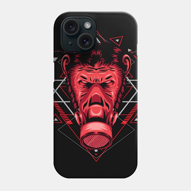 apes mask Phone Case by SHINIGAMII