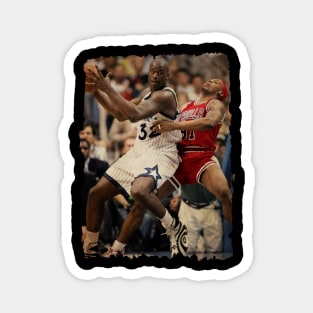 Shaquille O'Neal vs Dennis Rodman, NBA Finals Vintage Magnet