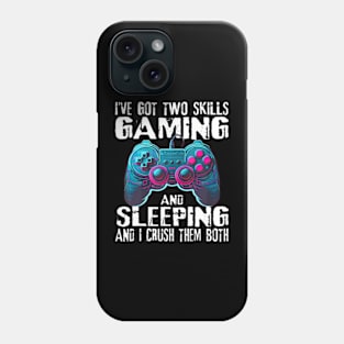 Gaming And Sleeping Funny Gamer Sayings Boys Teens Kids Men Phone Case