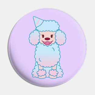 Cotton Candy Poodle Pin