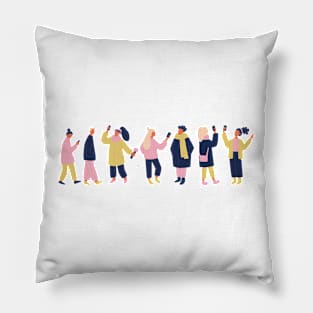 Social Media People Pillow