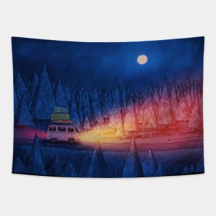 The Night Drive Tapestry