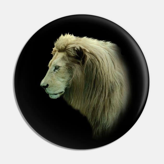 White lion Pin by Guardi