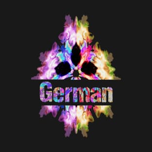 German gift tie dye watercolor T-Shirt