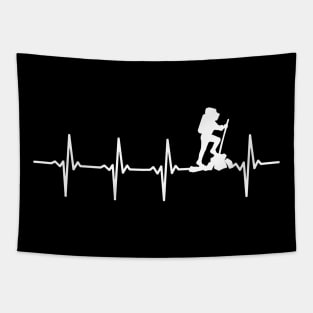 Hiking Heartbeat Gift For Hikers Tapestry