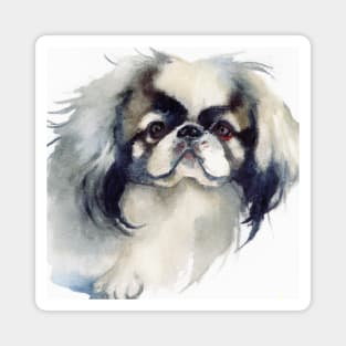 Japanese Chin Watercolor - Dog Lover Gifts Magnet