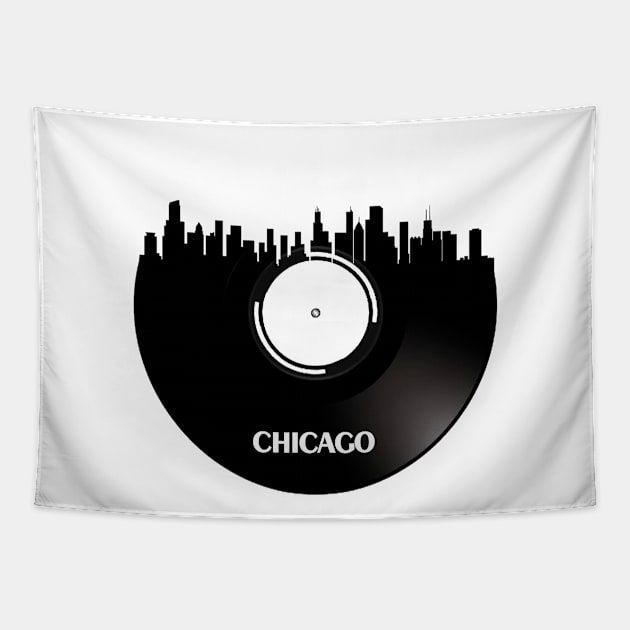 Chicago - USA Vinyl Tapestry by Ferrazi