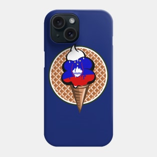 Slovenian flag ice cream Phone Case