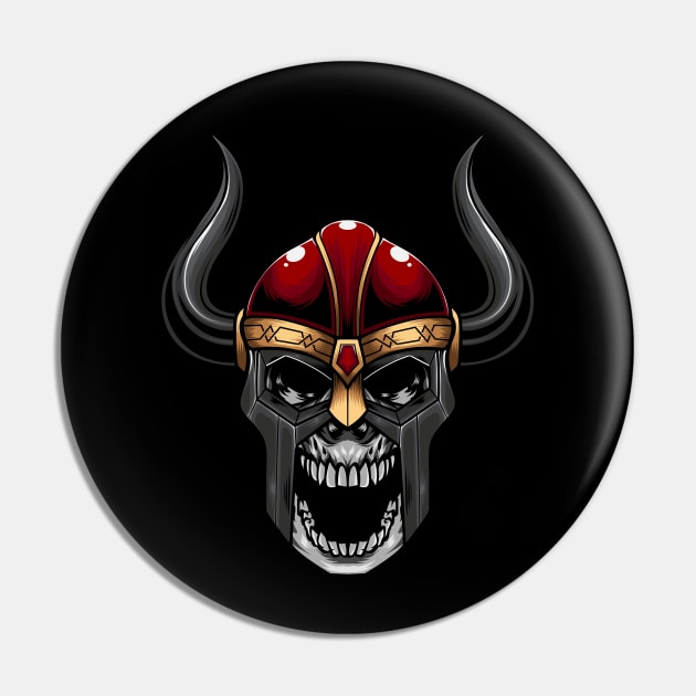 Viking Skull 1.4 Pin by Harrisaputra