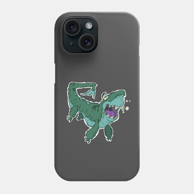 Derpy Shark Monster Phone Case by going4pensive