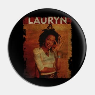 TEXTURE ART-Lauryn Hill - RETRO STYLE 4 Pin
