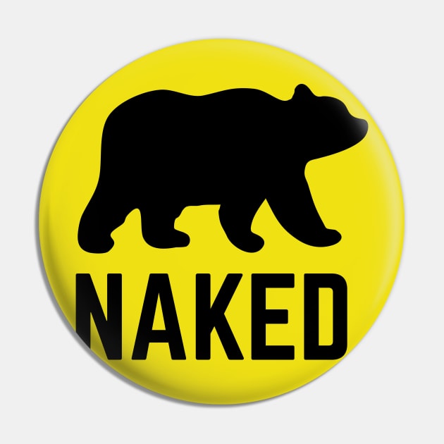 Bear Naked Pin by PodDesignShop