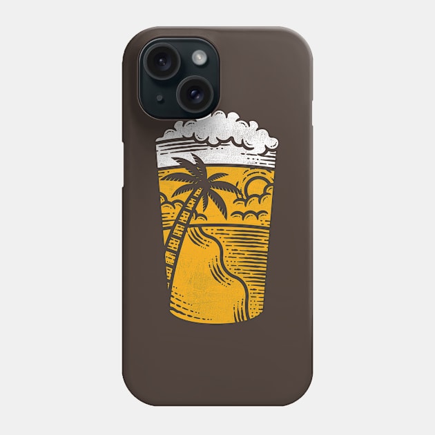 Beer Glass Summer Time Landscape Phone Case by Alundrart