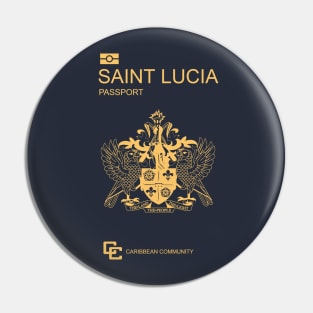 Saint Lucia passport Pin