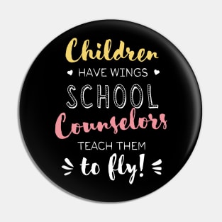 School Counselor Gifts - Beautiful Wings Quote Pin