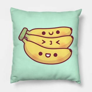 Kawaii Bunch Of Bananas Pillow