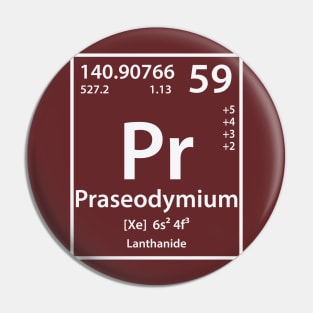 Praseodymium Element Pin