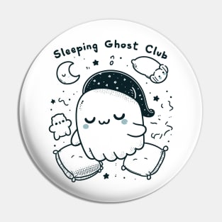 Sleeping Ghost Club Pin