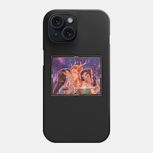 Ranger, Druid  and rogue on black Phone Case