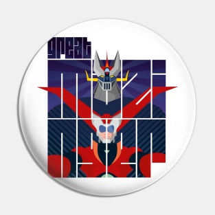 Great Mazinger Font Pin