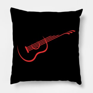 Acoustic Guitar Music Player Musician Guitarist Rock - Funny Guitar Shirts For Men, Guitar Player, Cool Music T-Shirt, Gift For Musician Pillow