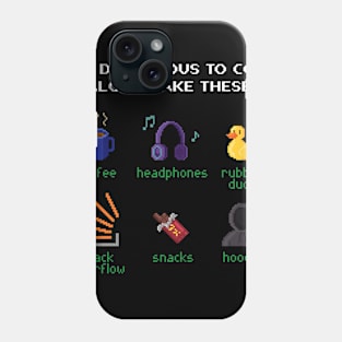 It's dangerous to code alone! - Software Engineering - Pixel RPG Phone Case