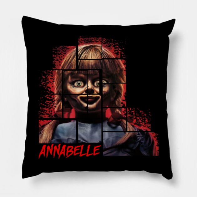 annabelle puzzle Pillow by AimerClassic