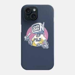 Draw me a Robot (dark) Phone Case