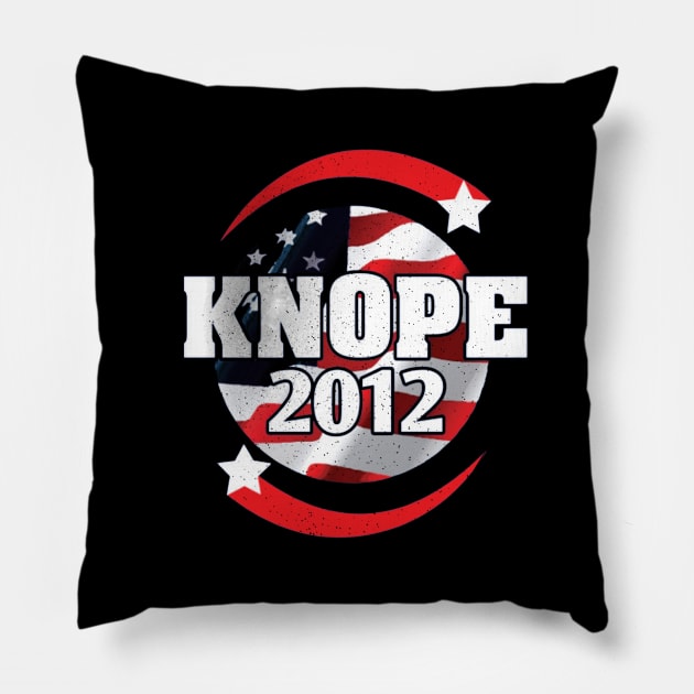 Knope 2012 Parcs and Rec Black Shirt Pillow by truefriend