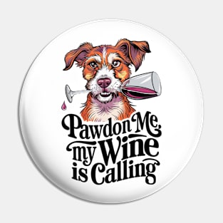 Canine Connoisseur - Wine Time with a Pawsitive Twist Pin