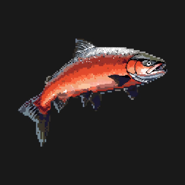 Pixel Salmon by Animal Sphere