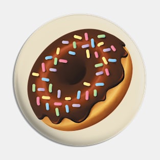 choco frosted donut Pin