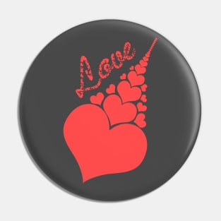 Trailing shooting love hearts arrow stream Pin