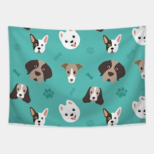 Cartoon Lovely Dog Art Pattern Tapestry