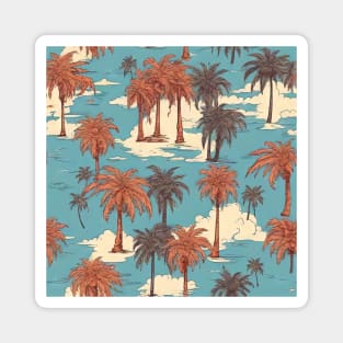 Hawaiian style - Palm trees Magnet